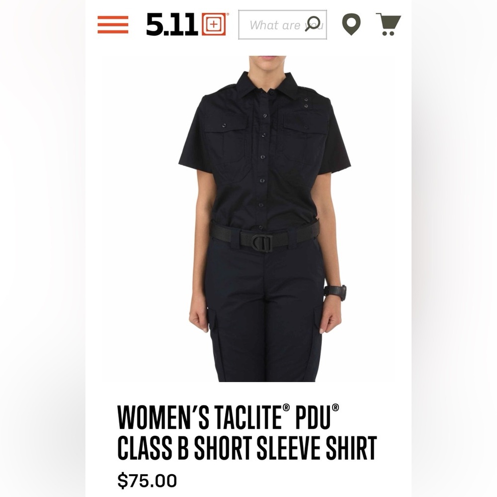 NWT 11 Tactical Short-sleeve PDU (Patrol Duty Uniform) Class-B Shirt | Medium - Picture 3 of 10